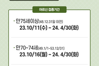 2023~24 무료독감주사 안내